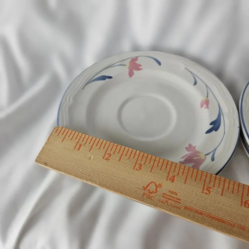 Lot of 6 AVONLEA by Citation Com Panies Saucer  Plates Vintage No Chips